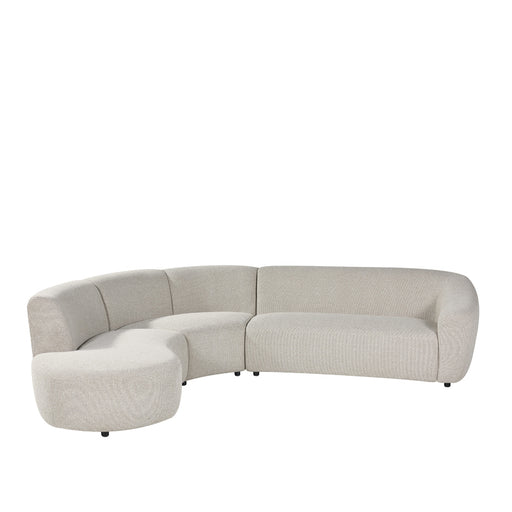 Hoekbank Florence Bouclé Beige Links-Hoekbanken-LABEL51