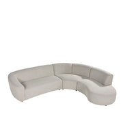 Hoekbank Florence Bouclé Naturel Rechts 300x268x77 cm-Hoekbanken-LABEL51