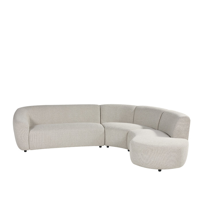 Hoekbank Florence Bouclé Naturel Rechts-Hoekbanken-LABEL51
