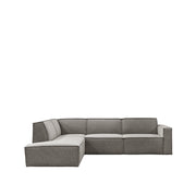 Hoekbank Kay Bouclé Mushroom royal boucle Links 289x160x80 cm-Hoekbanken-LABEL51