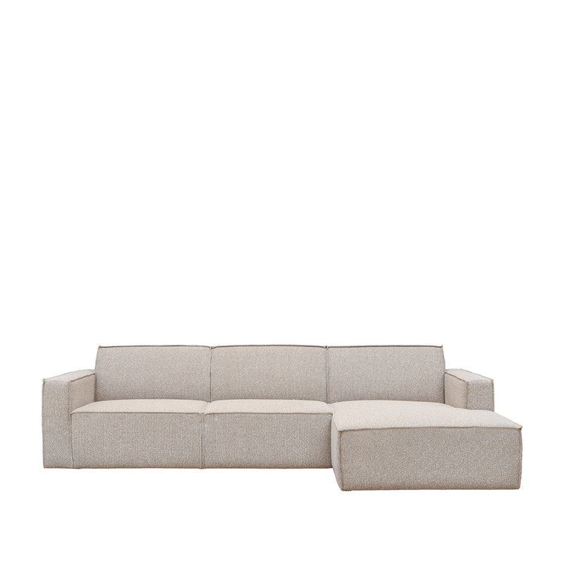 Hoekbank Kay Bouclé Naturel Royal Boucle 289x160x80 cm-Hoekbanken-LABEL51