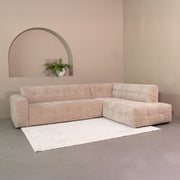 Hoekbank Lorenzo Chenille Clay Elite Rechts 294x220x77 cm-Hoekbanken-LABEL51