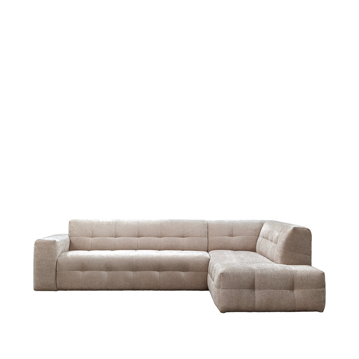 Hoekbank Lorenzo Chenille Clay Elite Rechts-Hoekbanken-LABEL51