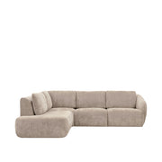 Hoekbank Matteo Fluweel Naturel Maloy Links 270x239x85 cm-Hoekbanken-LABEL51