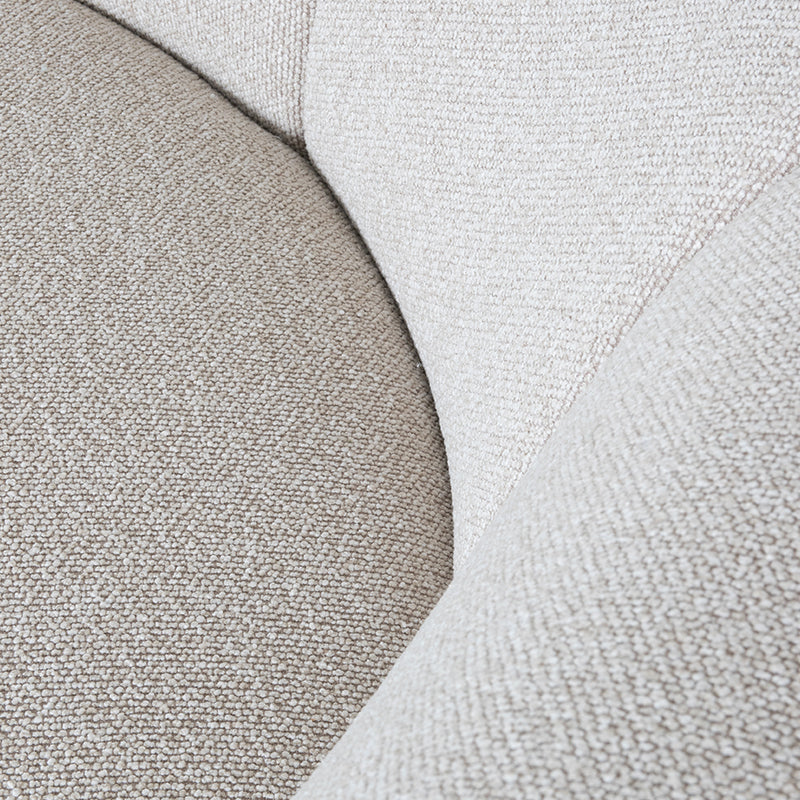 Hoekbank Mauro Bouclé Naturel Rechts 300x232x81 cm-Hoekbanken-LABEL51