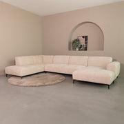 Hoekbank Merido Fluweel Zwart Links 380x218x78 cm-3-Zitsbanken-LABEL51