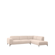 Hoekbank Merido Fluweel Zwart Rechts 292x218x78 cm-Hoekbanken-LABEL51