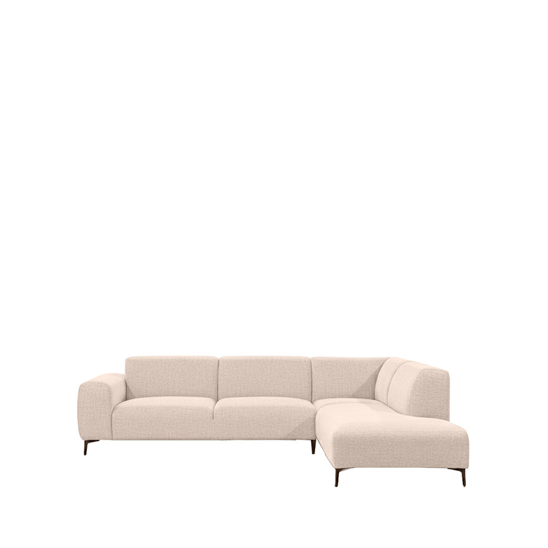Hoekbank Merido Fluweel Zwart Rechts 292x218x78 cm-Hoekbanken-LABEL51