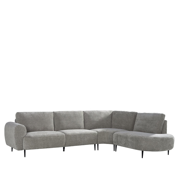 Hoekbank Milano Chenille Beige Rechts-Hoekbanken-LABEL51