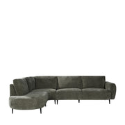 Hoekbank Milano Hunter Chenille Hoekbank Links 300x232x72 cm-Hoekbanken-LABEL51