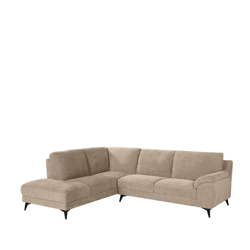 Hoekbank Santino Clay Chenille Hoekbank Links 257x215x85 cm-Hoekbanken-LABEL51
