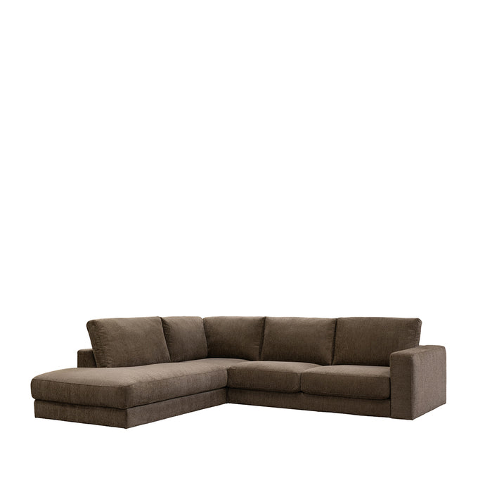 Hoekbank Valero Stof Retro Taupe Tresor 294x257x82 cm-Hoekbanken-LABEL51
