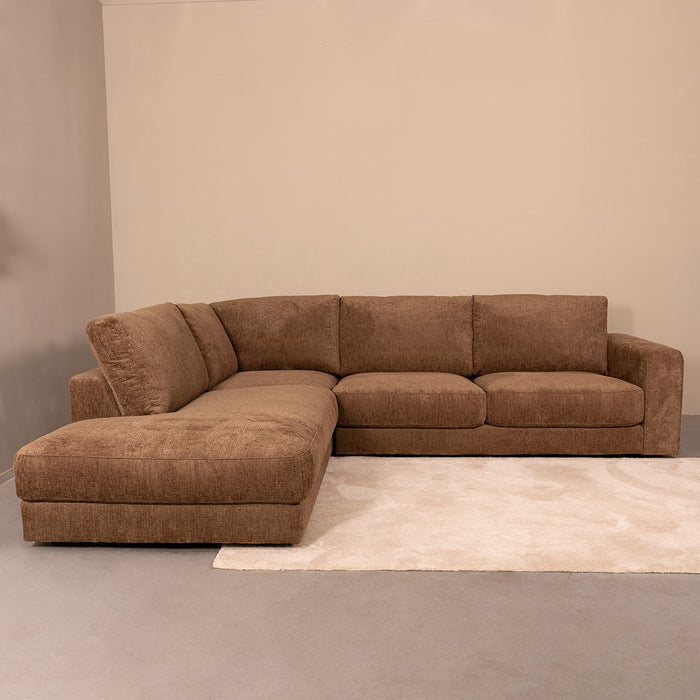 Hoekbank Valero Stof Retro Taupe Tresor 294x257x82 cm-Hoekbanken-LABEL51