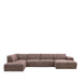 Hoekbank Verona Geweven Cherry chocolate silencio Links-Hoekbanken-LABEL51