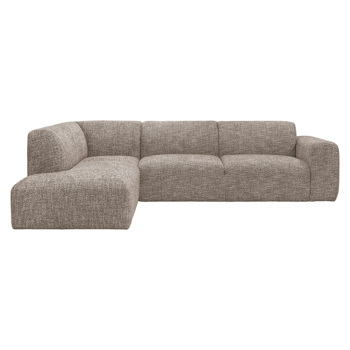 Hoekbank Verona Geweven Taupe Links-Hoekbanken-LABEL51