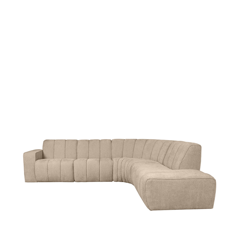 Hoekbank Vitoro Clay Chenille Hoekbank Rechts 329x253x82 cm-Hoekbanken-LABEL51