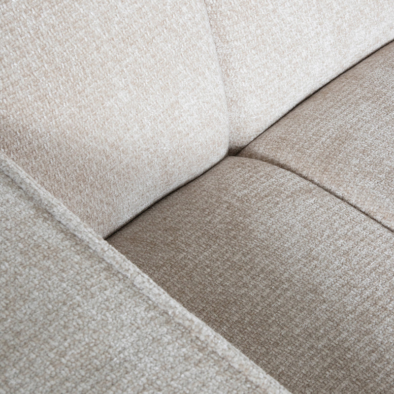 Hoekbank Vitoro Naturel Chenille Hoekbank Links 302x253x82 cm-Hoekbanken-LABEL51