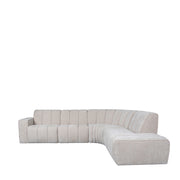 Hoekbank Vitoro Naturel Chenille Hoekbank Rechts 302x253x82 cm-Hoekbanken-LABEL51
