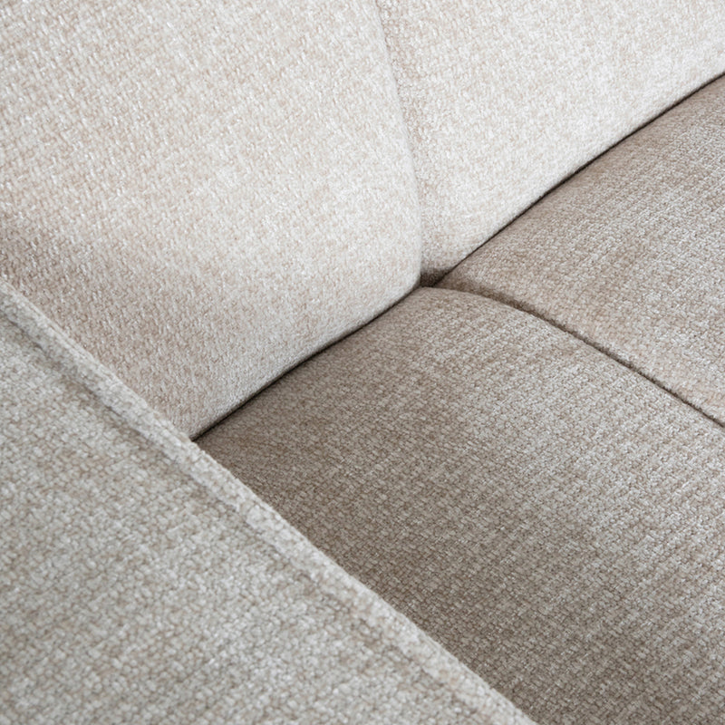 Hoekbank Vitoro Naturel Chenille Hoekbank Rechts 302x253x82 cm-Hoekbanken-LABEL51