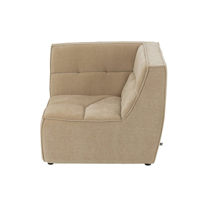 Hoekzetel Grid populierenhout/mousse donker beige-1-Zitsbanken-J-Line