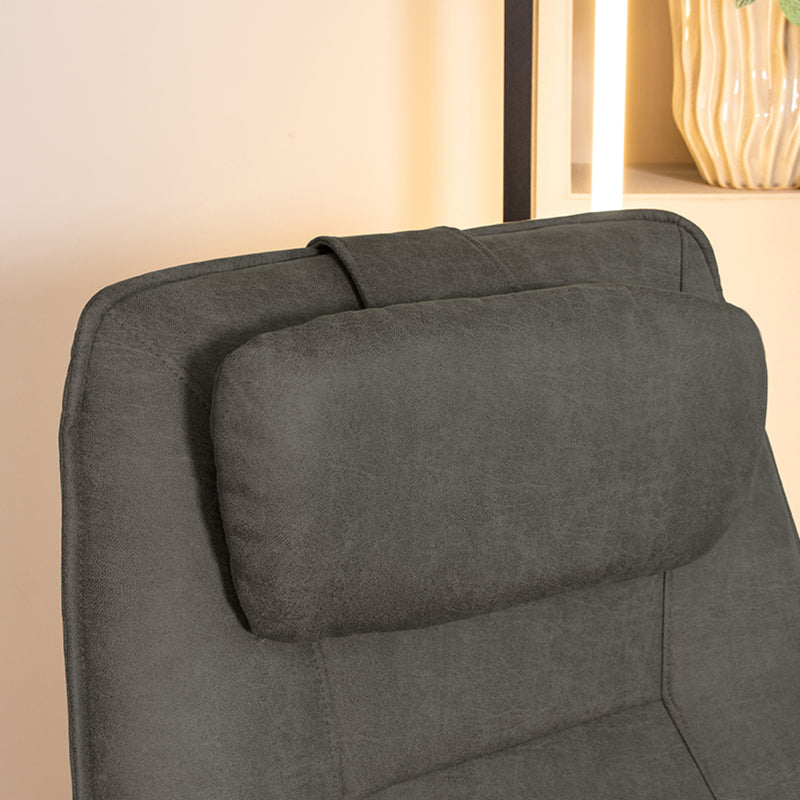 Hoofdkussen Odense 43x20 cm Antraciet Micro Suede-Kussens-LABEL51