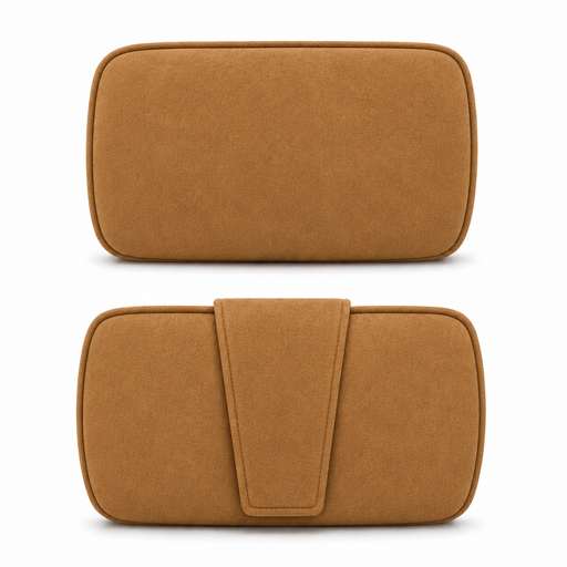 Hoofdkussen Odense 43x20 cm Cognac Micro Suede-Kussens-LABEL51