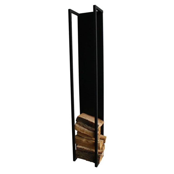 Houtopslag CUBIC Staal Zwart 30x24x167cm Spinder Design-Haardhoutopslag bak-Spinder