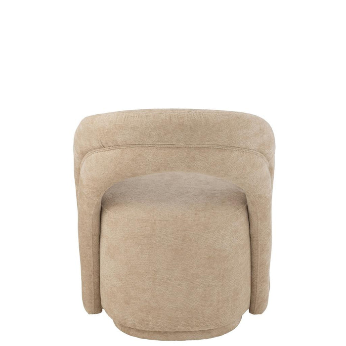 J-Line Accent Stoel textiel beige-Eetkamerstoelen-J-Line
