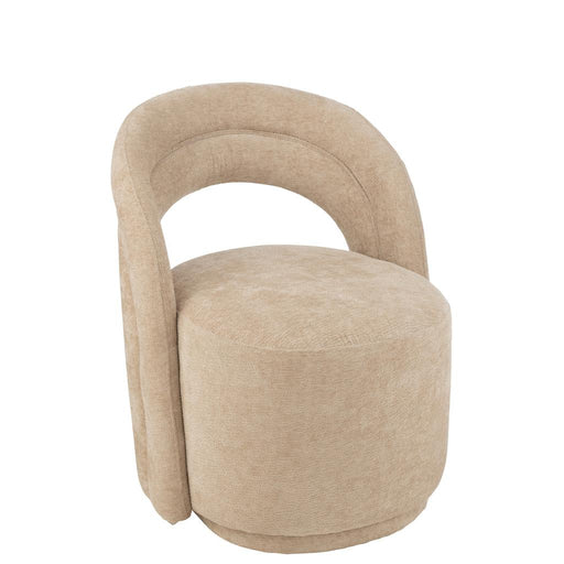 J-Line Accent Stoel textiel beige-Eetkamerstoelen-J-Line