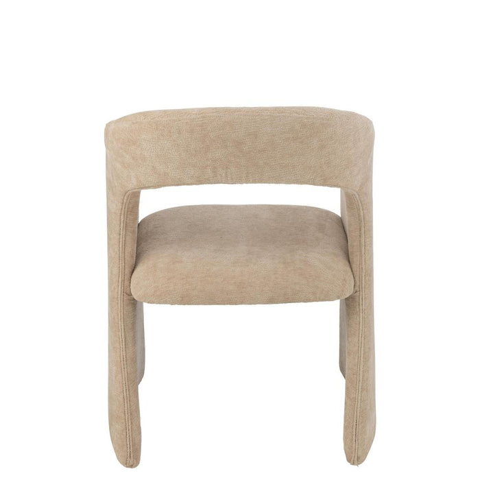 J-Line Anise stoel textiel beige-Eetkamerstoelen-J-Line