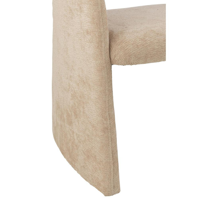 J-Line Anise stoel textiel beige-Eetkamerstoelen-J-Line