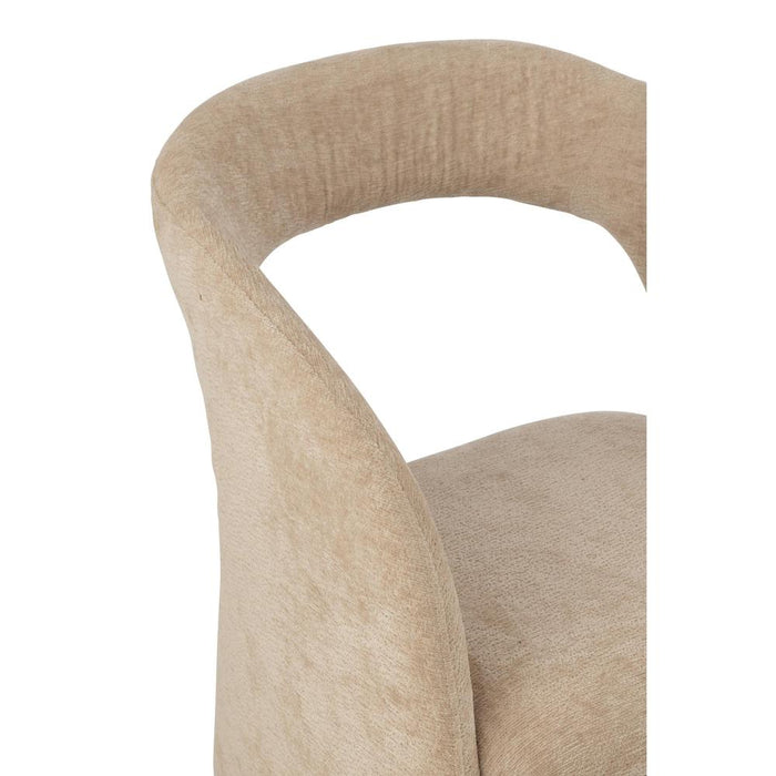 J-Line Anise stoel textiel beige-Eetkamerstoelen-J-Line