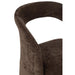 J-Line Anise stoel textiel donkerbruin-Eetkamerstoelen-J-Line