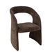 J-Line Anise stoel textiel donkerbruin-Eetkamerstoelen-J-Line