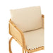 J-Line Armstoel+kussen Rotan/textiel naturel/wit-Fauteuils-J-Line