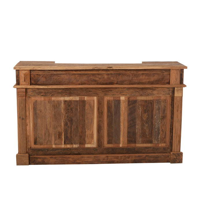 J-Line Bar 2 lades gerecycleerd hout naturel-Wijnrekken-J-Line