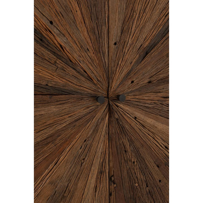 J-Line Bar Shanil gerecycleerd hout/mdf bruin/zwart-Wijnkasten-J-Line