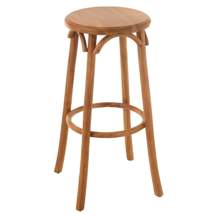 J-Line Barkruk Ali teak hout naturel-Barkrukken-J-Line