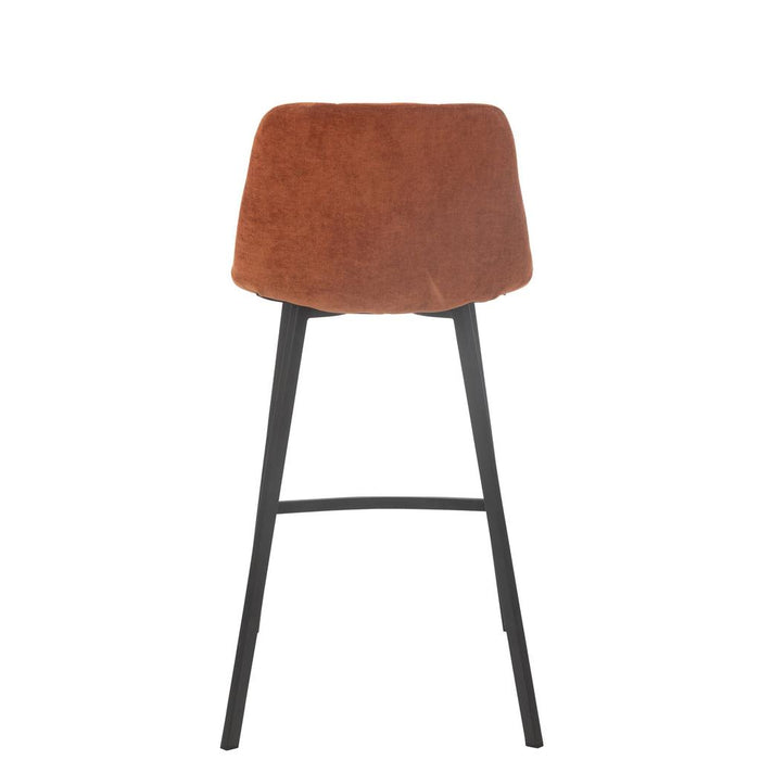 J-Line Barstoel Kent metaal/polyester roest-Barkrukken-J-Line