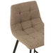 J-Line Barstoel Stephane textiel/metaal beige-Barkrukken-J-Line
