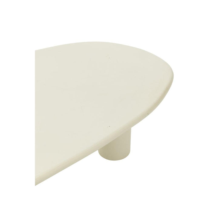 J-Line Bijzettafel Bali mdf/pvd wit large-Bijzettafels-J-Line