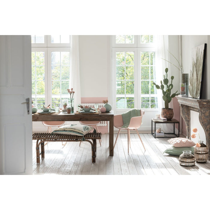 J-Line Bijzettafel Hout/met bruin+zwart-Bijzettafels-J-Line