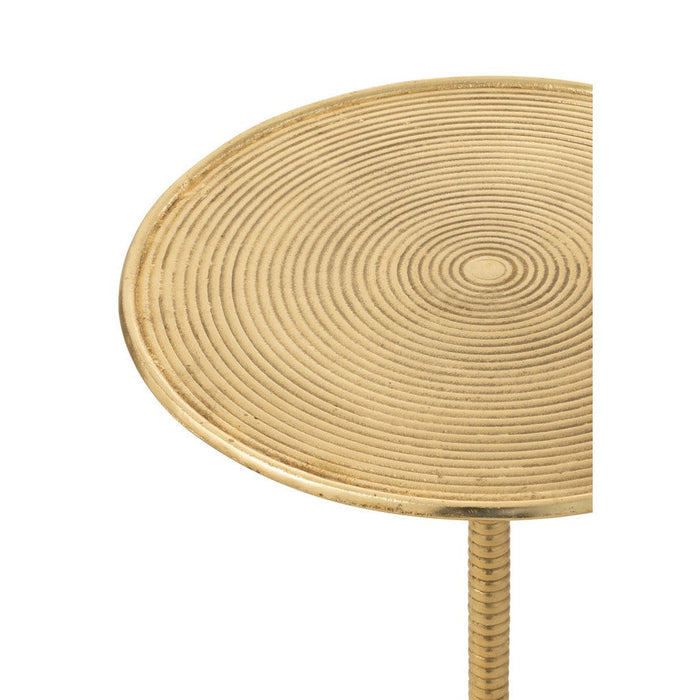 J-Line Bijzettafel Lera aluminium goud-Salontafels-J-Line