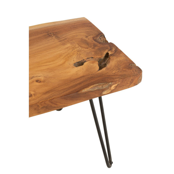 J-Line Bijzettafel Onregelmatig teak hout bruin-Bijzettafels-J-Line