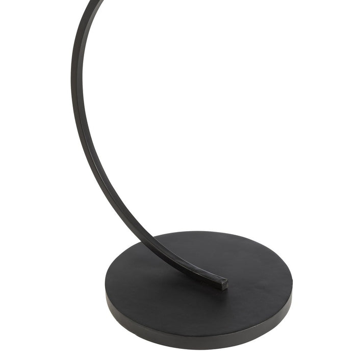 J-Line Bijzettafel Swoosh ijzer/mangohout bruin/zwart-Bijzettafels-J-Line