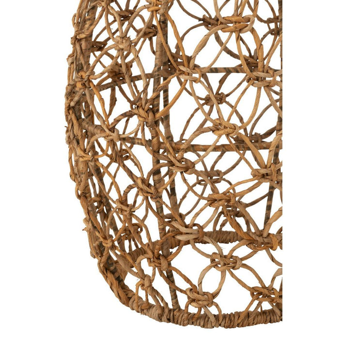 J-Line Bijzettafel Ton metaal/bananenblad naturel-Bijzettafels-J-Line