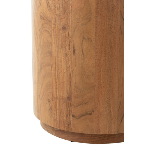 J-Line Bijzettafel rond acacia hout/mdf naturel-Bijzettafels-J-Line