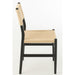 J-Line Chair Lap beukenhout/touw zwart-Eetkamerstoelen-J-Line