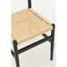 J-Line Chair Lap beukenhout/touw zwart-Eetkamerstoelen-J-Line
