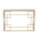 J-Line Console Lijnen metaal/glas goud-Consoletafels-J-Line